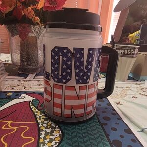 Brand New PINK By Victoria's Secret Patriotic Love Pink Light Up Mug